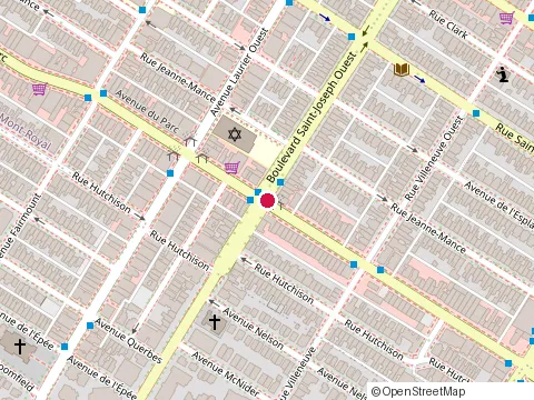 Location of Philinos Restaurant Bar at 4806 avenue du Parc, Montréal