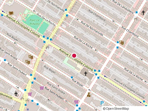Location of Philippe Jean Ostéopathe d.O. at 6955 avenue Christophe Colomb Bureau 104, Montréal