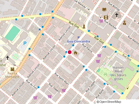 Location of Pho Nguyen at 1452A Rue Saint-Mathieu, Montréal
