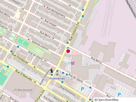 Location of Pho Ontario at 2663 Ontario St E, Montréal