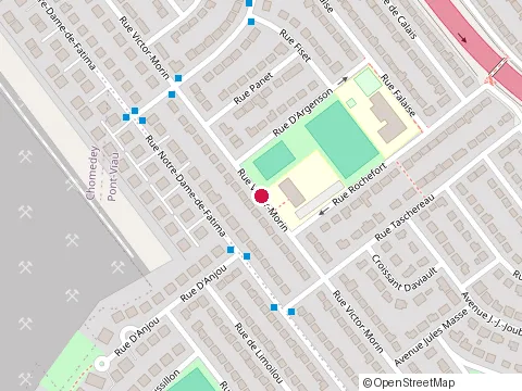 Location of Phoenix Alternative High School at 1105 Rue Victor-Morin, Laval