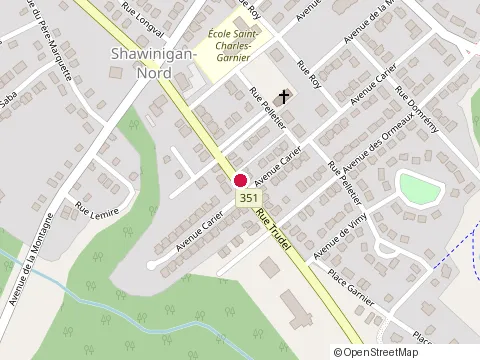 Location of Physio 55 at 3762 Rue Garnier, Shawinigan