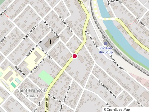 Location of Physiothérapie Charles Bélanger at 44 Rue Fraserville, Rivière-du-Loup