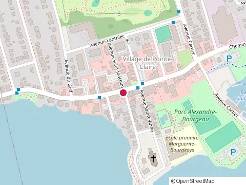 Location of Piazza Romana at 339 Chemin du Bord-du-Lac Lakeshore, Pointe-Claire