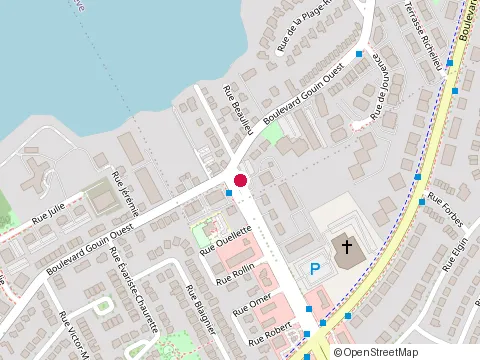 Location of Pierre Benoit Clinical Hypnotherapy Center at 4999 boulevard Saint-Charles, Montréal