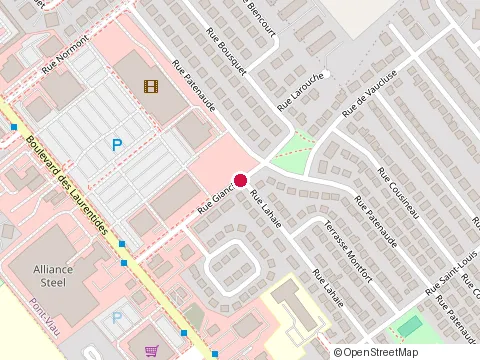 Location of Pierre Bernier at 43 Rue Gianchetti, Laval
