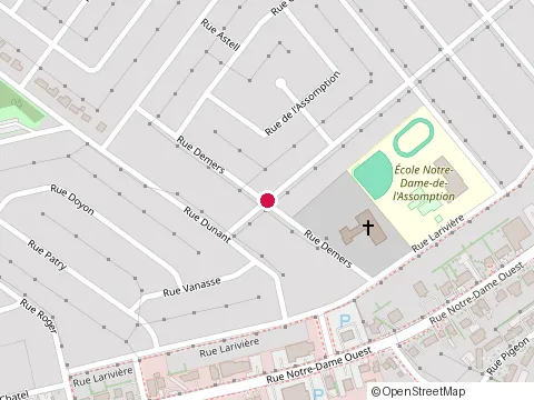 Location of Pierre Grimard Refrigeration at 43 Rue Napoléon, Victoriaville
