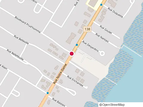 Location of Pierre Parent Agent Hypothecai at 735 Notre Dame, Repentigny