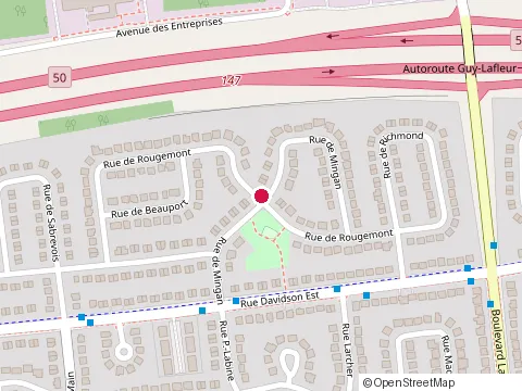 Location of Pierrette Emery at 79 Rue de Mingan, Gatineau