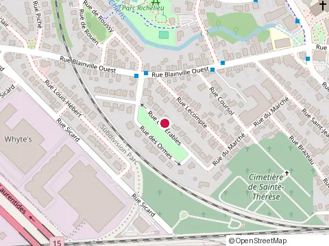 Location of Pinacle Construction at 13 avenue des Erables, Sainte-Thérèse