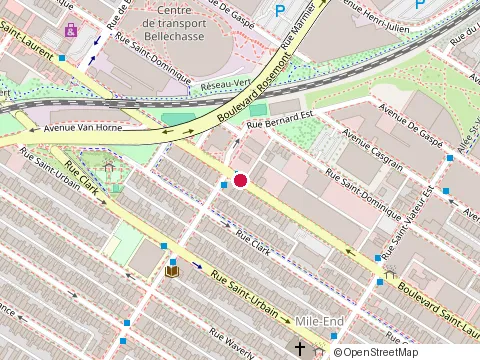 Location of Ping Pong Club at 5788 St Laurent Blvd, Montréal