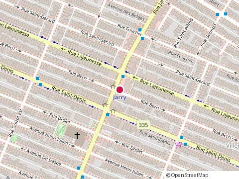 Location of Pinocchio Cafè at 505 Rue Gounod, Montréal