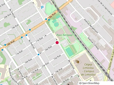 Location of Piscine Ferland at 1600 8E Av, Québec