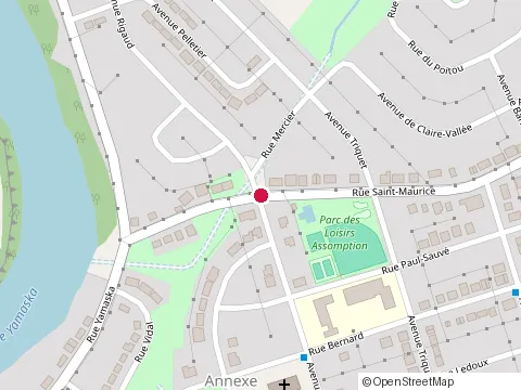 Location of Piscine Municipale Assomption at 12720 avenue Rigaud, Saint-Hyacinthe