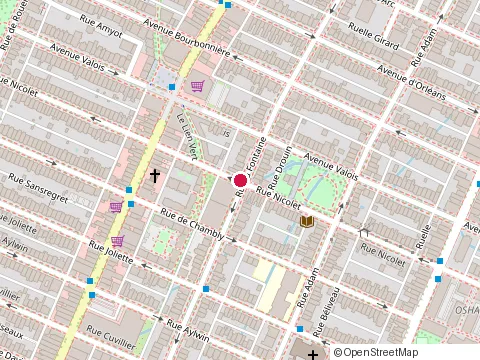 Location of Pitt Club at 1800 Rue Nicolet, Montréal
