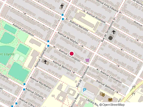 Location of Pittaro Financial Services at 4565 avenue Coronation, Montréal