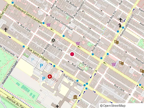 Location of Piuze et Associés Consultants Inc at 3807 Rue Clark, Montréal