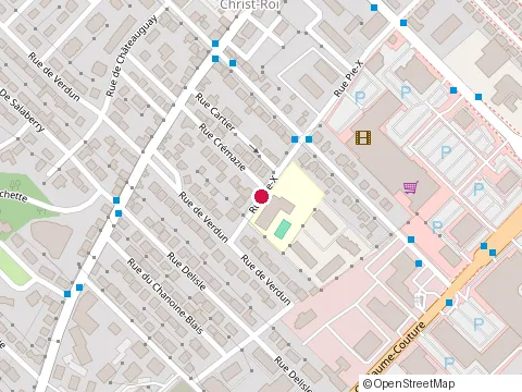 Location of Pixel School, Semple Pavilion at 23 Rue Pie X, Levis