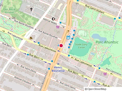 Location of Pizza Apollo at 591 Boulevard Henri-Bourassa E, Montréal