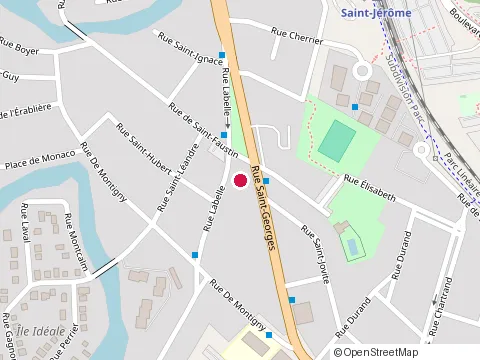 Location of Pizza Bella at 67 Rue Saint-Georges, Saint-Jérôme