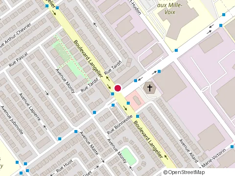 Location of Pizza Ekoo /Québec at 11861 boulevard Langelier, Montréal-Nord