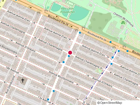 Location of Pizza Express at 3961 Rue Masson, Montréal