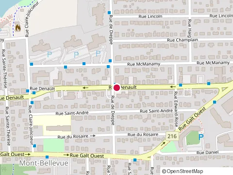 Location of Pizza Express at 1441 Rue Denault, Sherbrooke