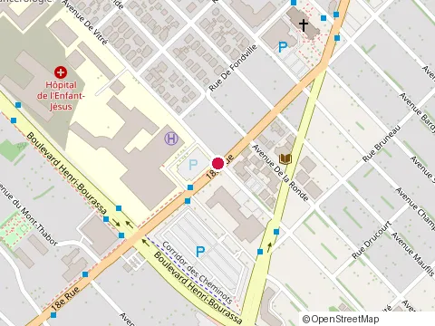 Location of Pizza Hut at 1500 18E Rue, Québec
