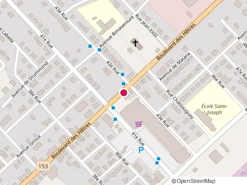 Location of Pizza Hut at 1702 41E Rue, Shawinigan