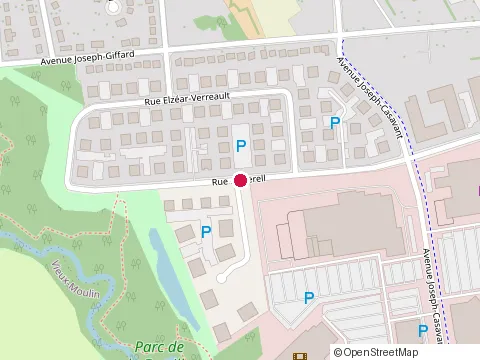 Location of Pizza Hut at Rue d'Everell, Québec