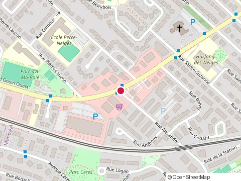Location of Pizza Lion at 4722 Rue Alexander, Pierrefonds