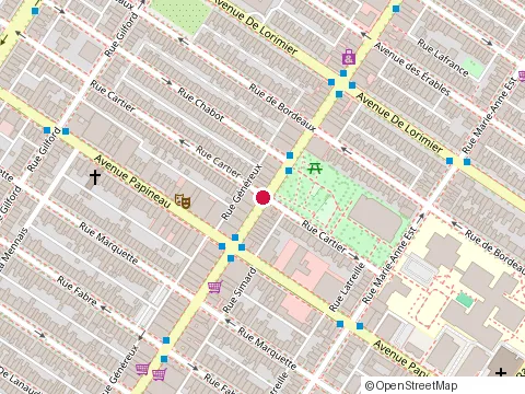 Location of Pizza Mega at 1856 avenue du Mont-Royal E, Montréal