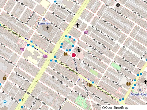 Location of Pizza Rendez-Vous at 418 Rue Gilford, Montréal