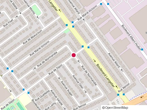 Location of Pizza Tifosi Rue Dijon (Montréal Nord) at 6353 Rue de Dijon, Montréal-Nord