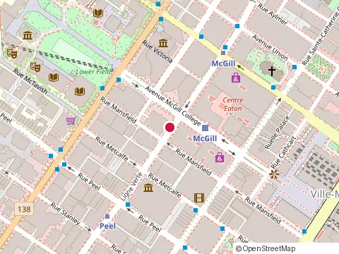 Location of Pizza Uno at 942 boulevard de Maisonneuve E, Montréal