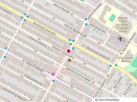 Location of Pizza Welat at 6509 avenue Somerled, Montréal