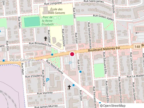 Location of Pizzarama Gatineau at 253 Boulevard Maloney E, Gatineau