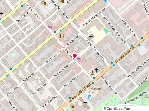 Location of Pizzédélic Cartier at 1145 avenue Cartier, Qubec