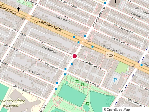 Location of Pizzeria Chez Dani at 3965 Rue Beaubien E, Montréal