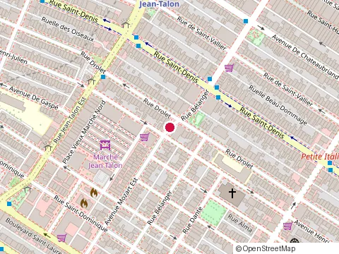 Location of Pizzeria Imperium at 303 Avenue Mozart E, Montréal