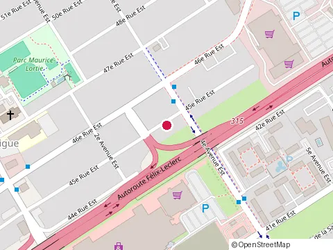 Location of Pizzeria Louis Jolliet at 384 45E St E, Charlesbourg