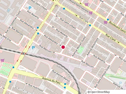 Location of Pizzeria Sofia 2 Go at 7061 Rue Alexandra, Montréal