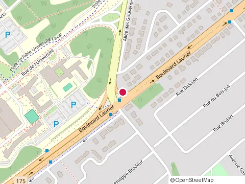 Location of Place de la Cité at 2600 boulevard Laurier, Québec