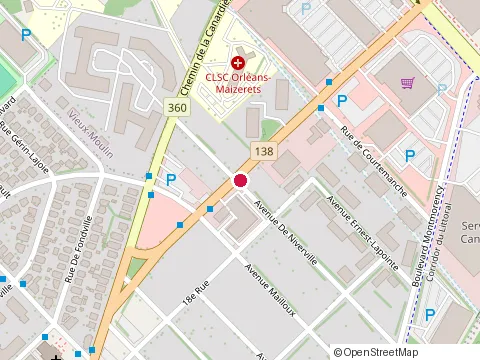 Location of Place Tevere Inc at 2485 boulevard Ste-Anne, Québec