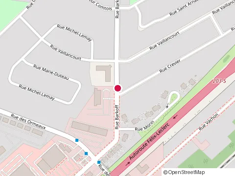 Location of Placements Sogefran Inc at 595 Rue Barkoff, Trois-Rivières