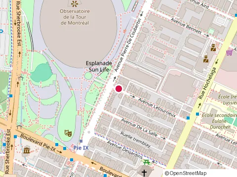 Location of Plancher Robert Molleur at 2400 Avenue Letourneux, Montréal
