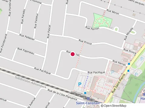Location of Planchers François Moquin at 102 Rue Perras, Saint-Constant