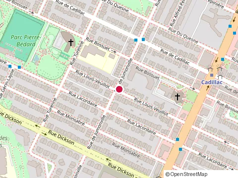 Location of Plasse Clément at 4007 Rue Louis-Veuillot, Montréal