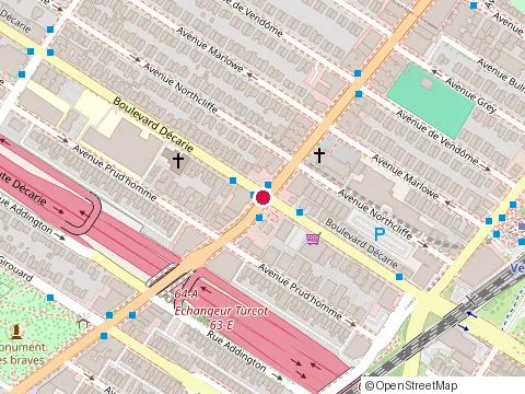 Location of Play It Again Sports at 2100 Decarie Blvd, Montréal