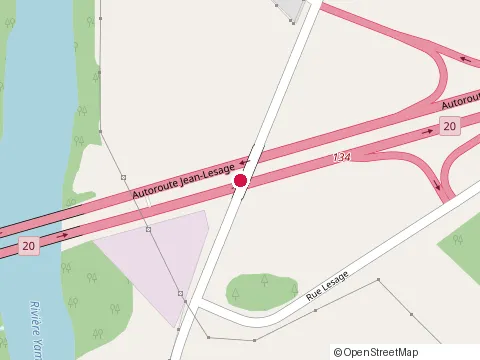 Location of Pneus Langelier at 10845 Rue Yamaska, Saint-Hyacinthe